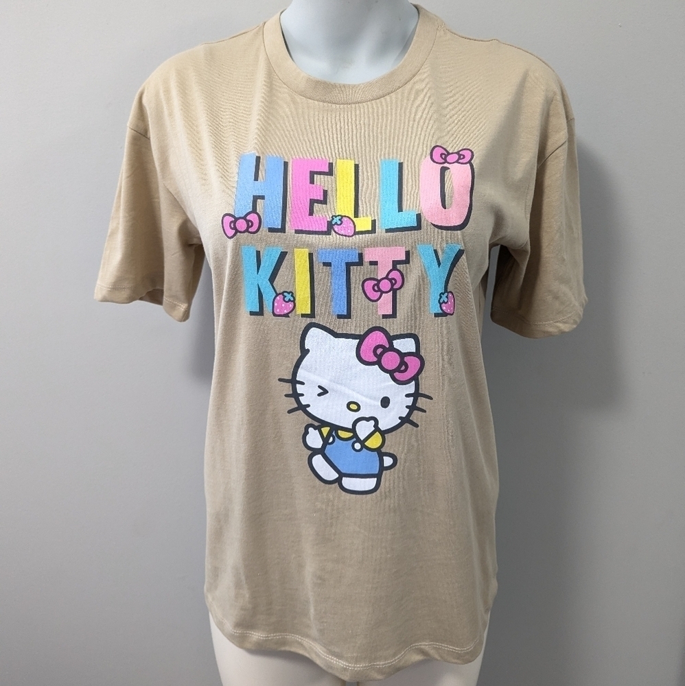 Sanrio Hello Kitty Beige Short Sleeves T-Shirt
